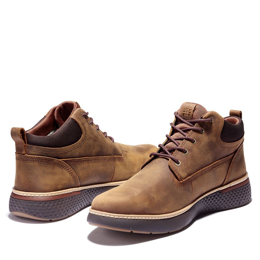 Botas de Seguridad Timberland Hombre Cross Mark Waterproof With Gore-Tex Fabric Marrones - Chile PMD